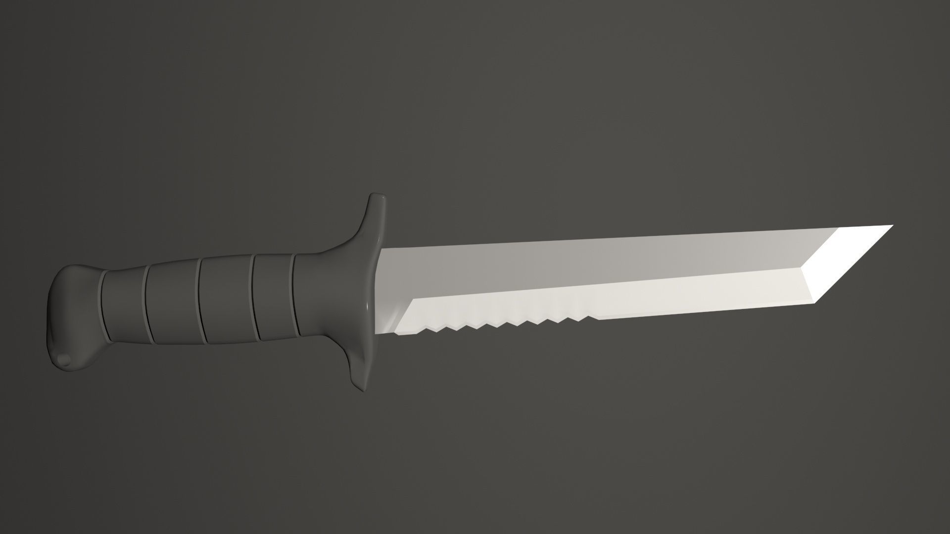 Samurai Knife 3D model_2