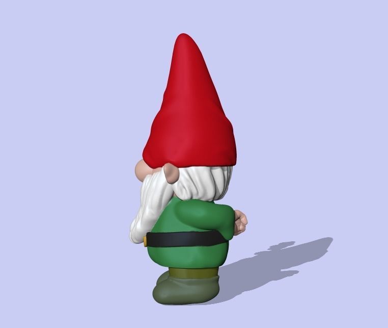 Cute Gnome Flower  3D print model_2
