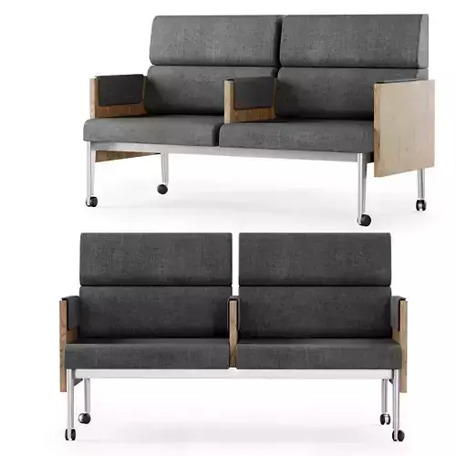 Gabriel two-seater lounge chair  3D model
