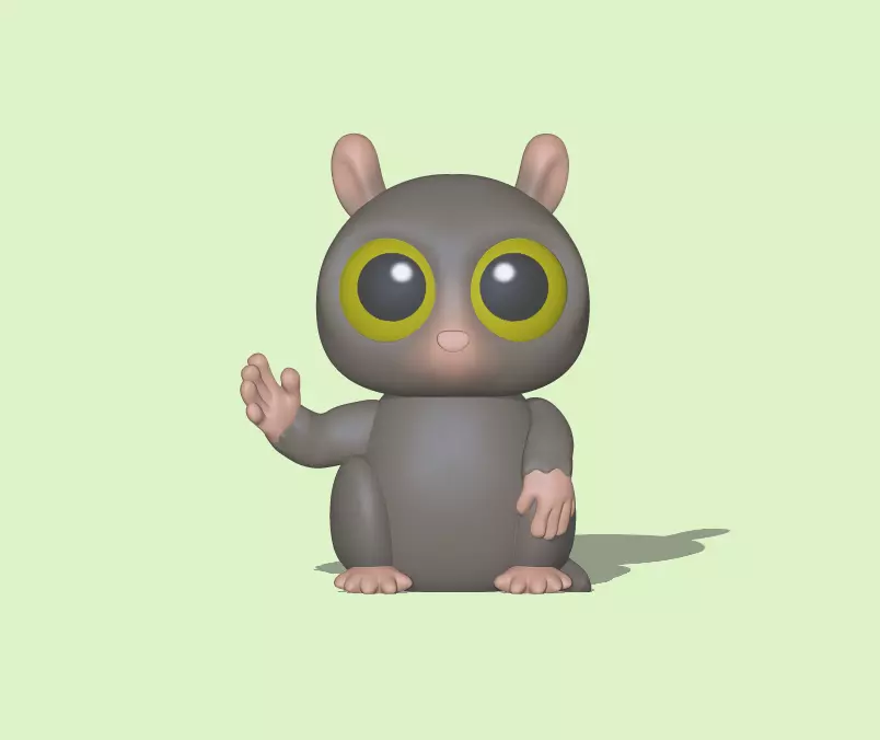 Cute Tarsier 3D print model