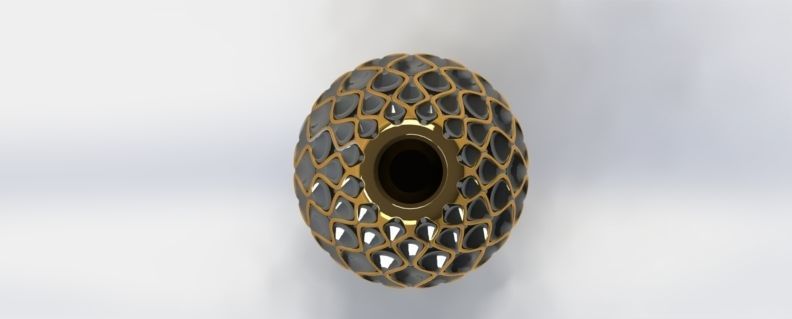 GOLDEN VASES 3D print model_2