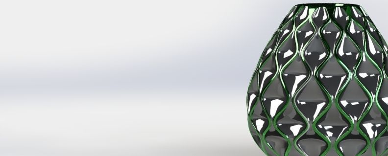 GOLDEN VASES 3D print model_4