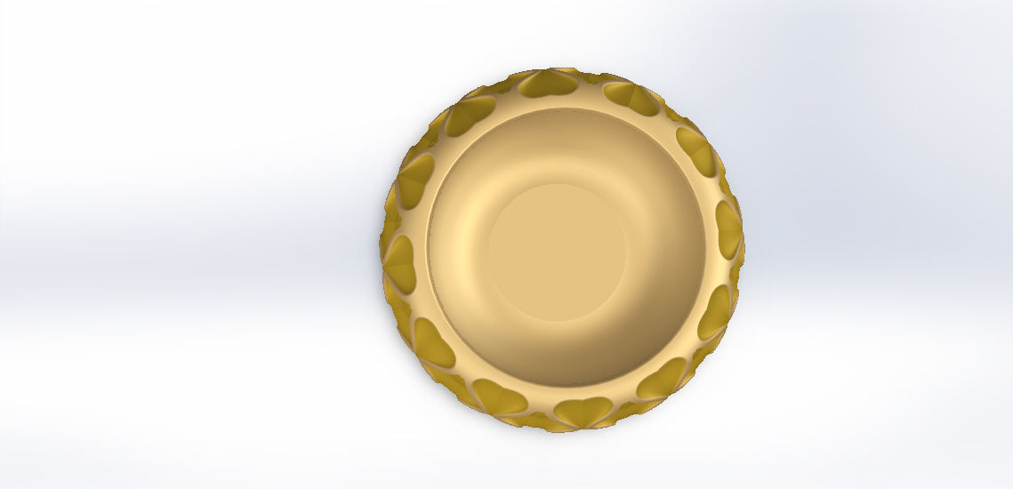 GOLDEN VASES 3D print model_11