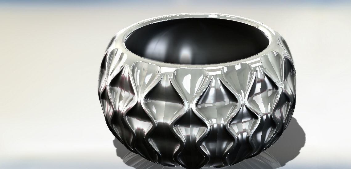 GOLDEN VASES 3D print model_3