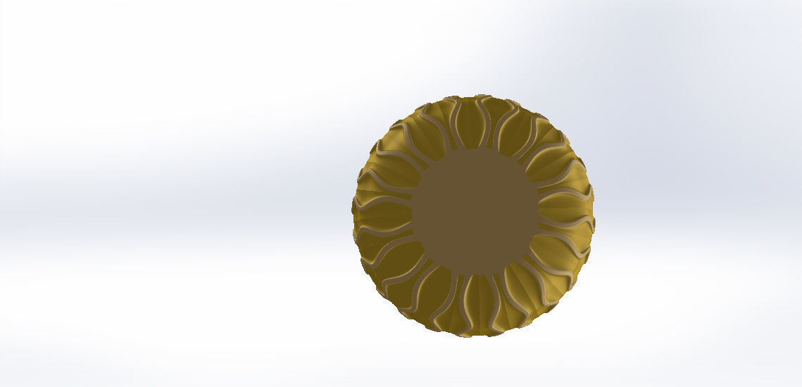 GOLDEN VASES 3D print model_12