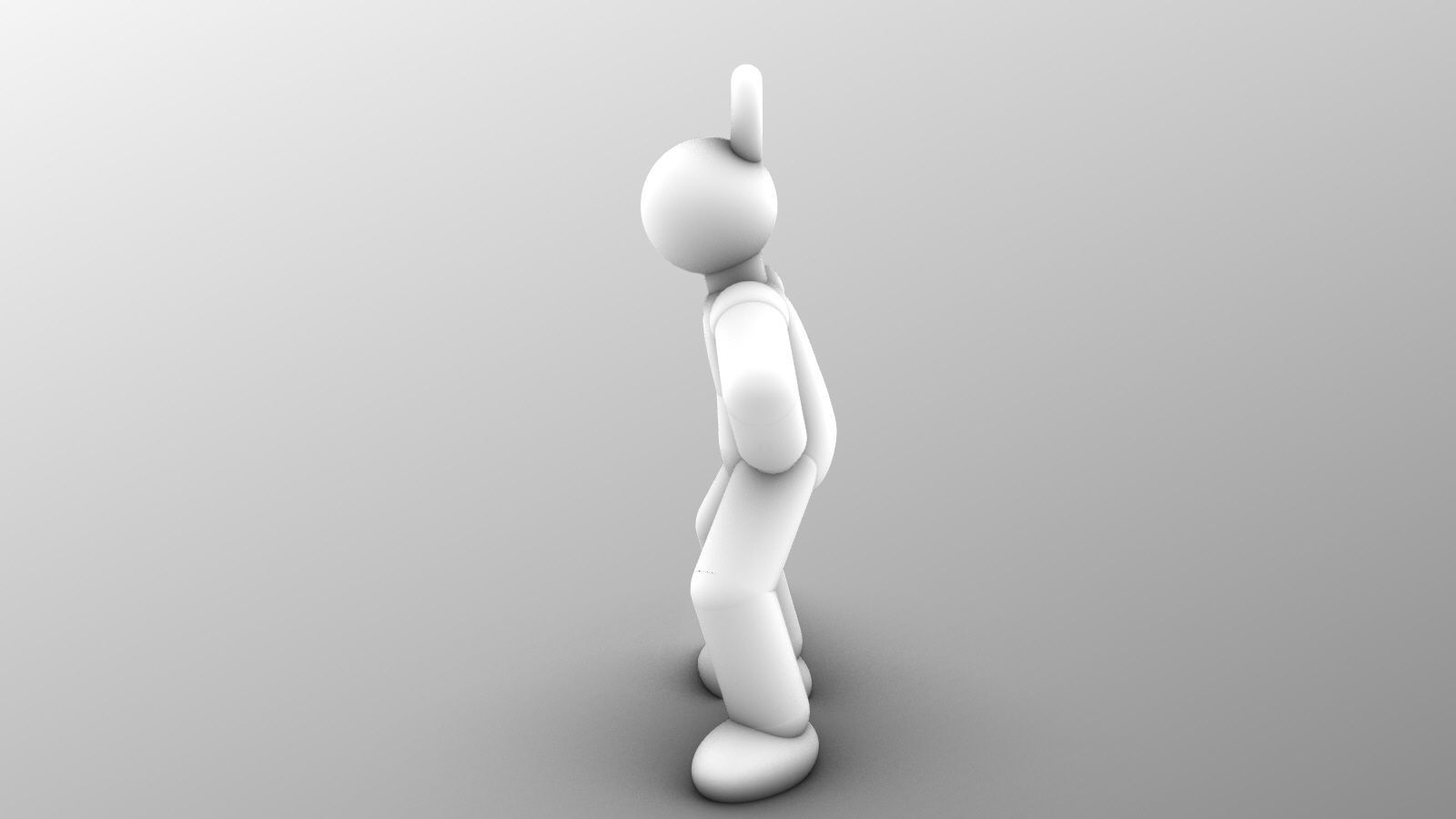 Charm pendant - Matchman posture 04 - Intimidate 3D print model_8