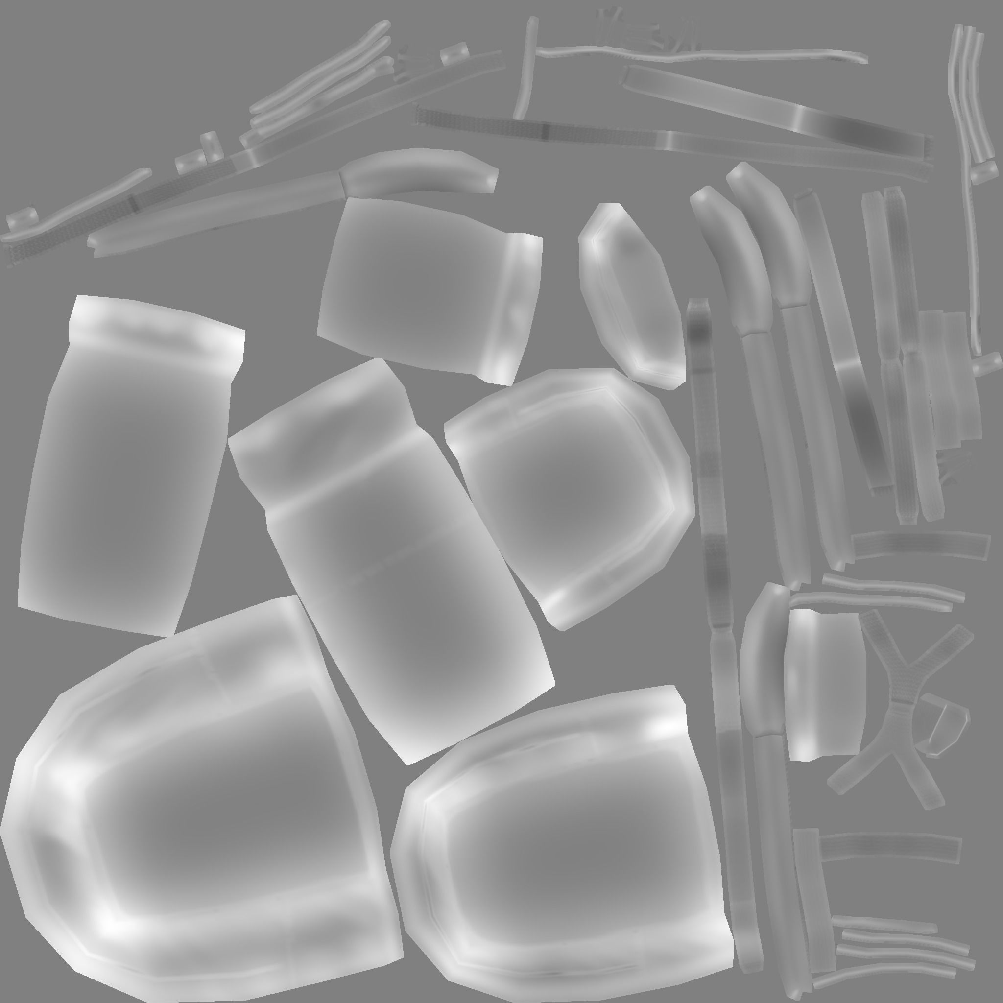 Green Army - Camouflage Backpack - Character Military Low-poly 3D model_18