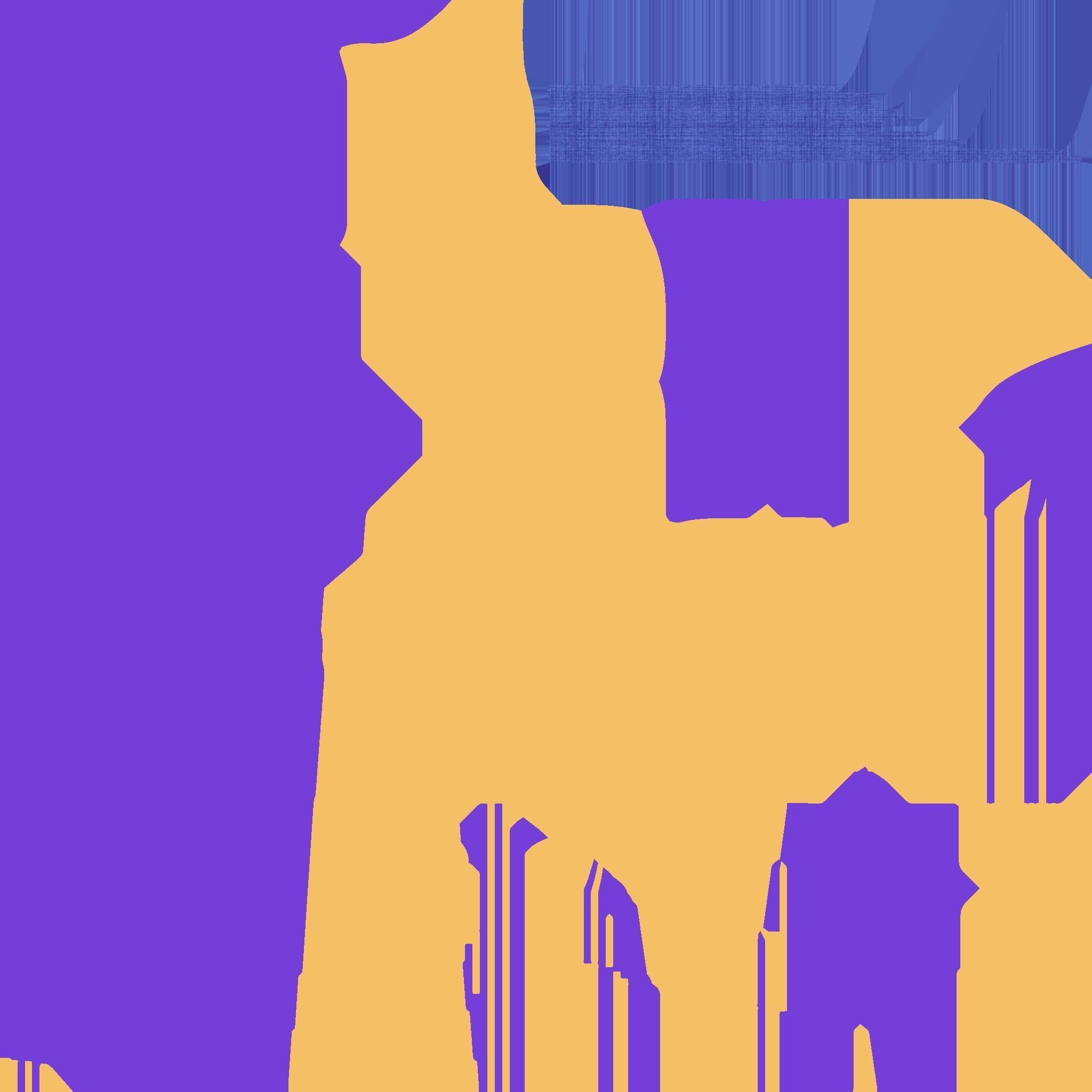 Happy New Year Banner Low-poly 3D model_6