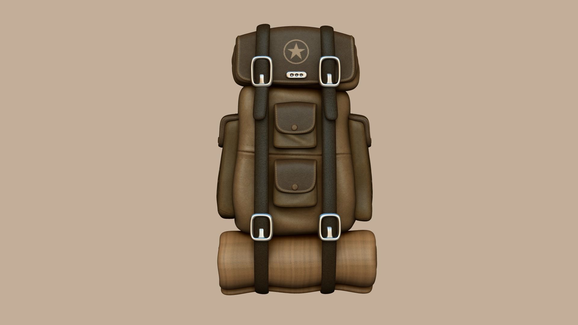 05 Military Backpacks - Army or Soldier Character 3D Model Collection_21