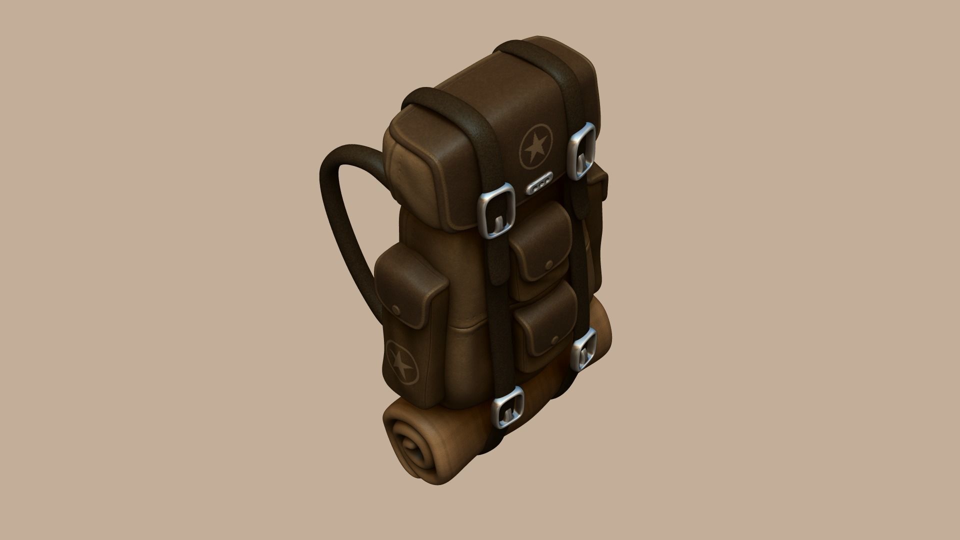 05 Military Backpacks - Army or Soldier Character 3D Model Collection_24