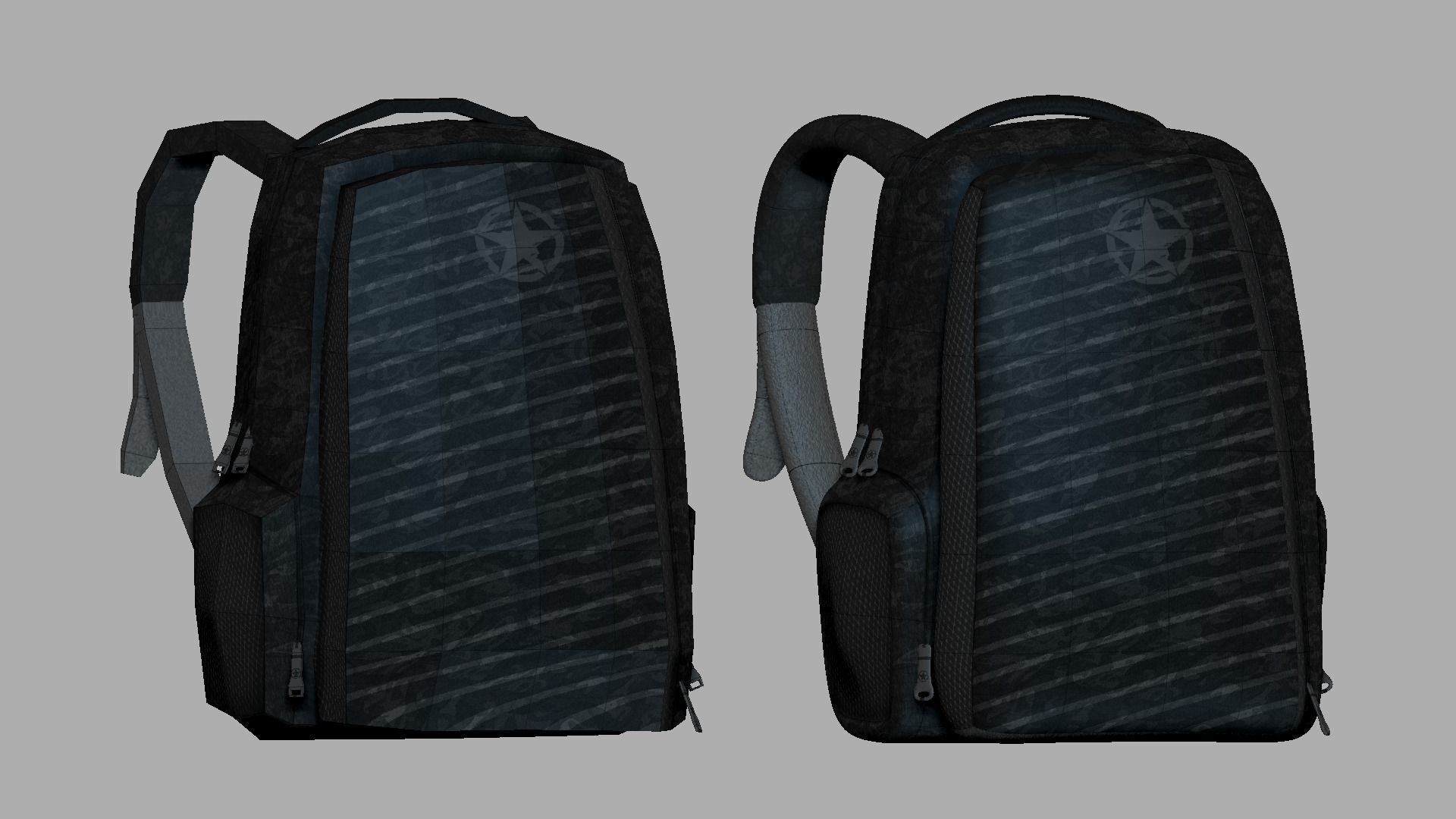 05 Military Backpacks - Army or Soldier Character 3D Model Collection_16