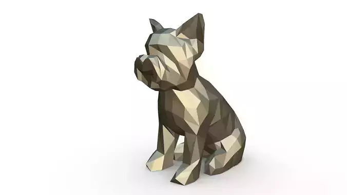 Yorkshire Terrier low poly
