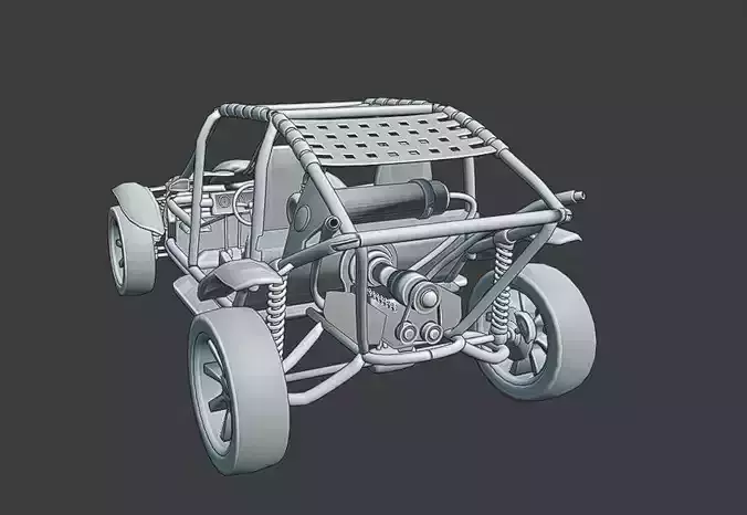 Buggy Car - Desert Vehicle - Post Apocalyptic