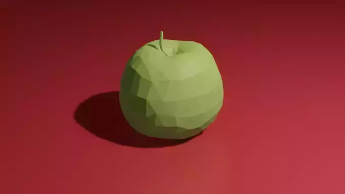 Apple lowpolly