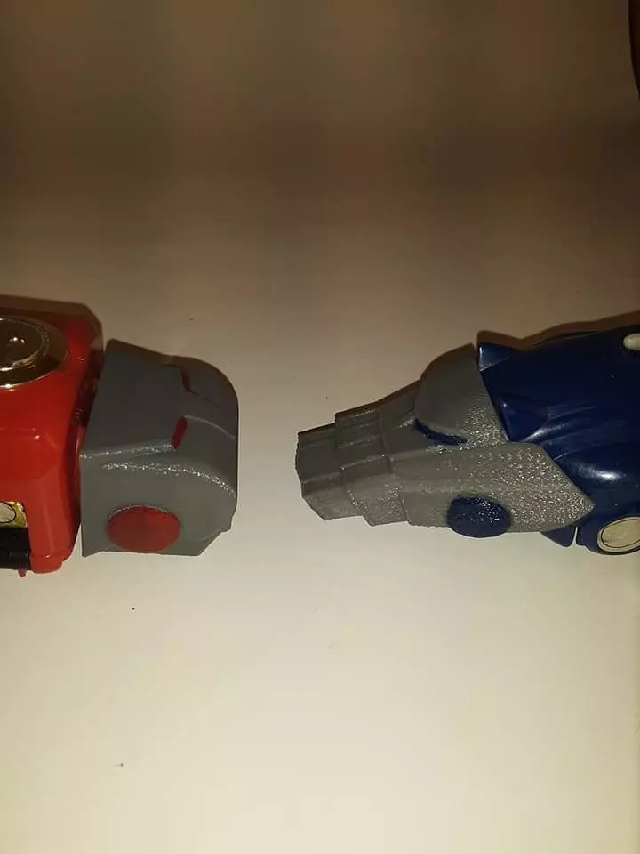 Power Rangers Ninja Megazord Wolf hand cover and Ape fist cover 3D print model