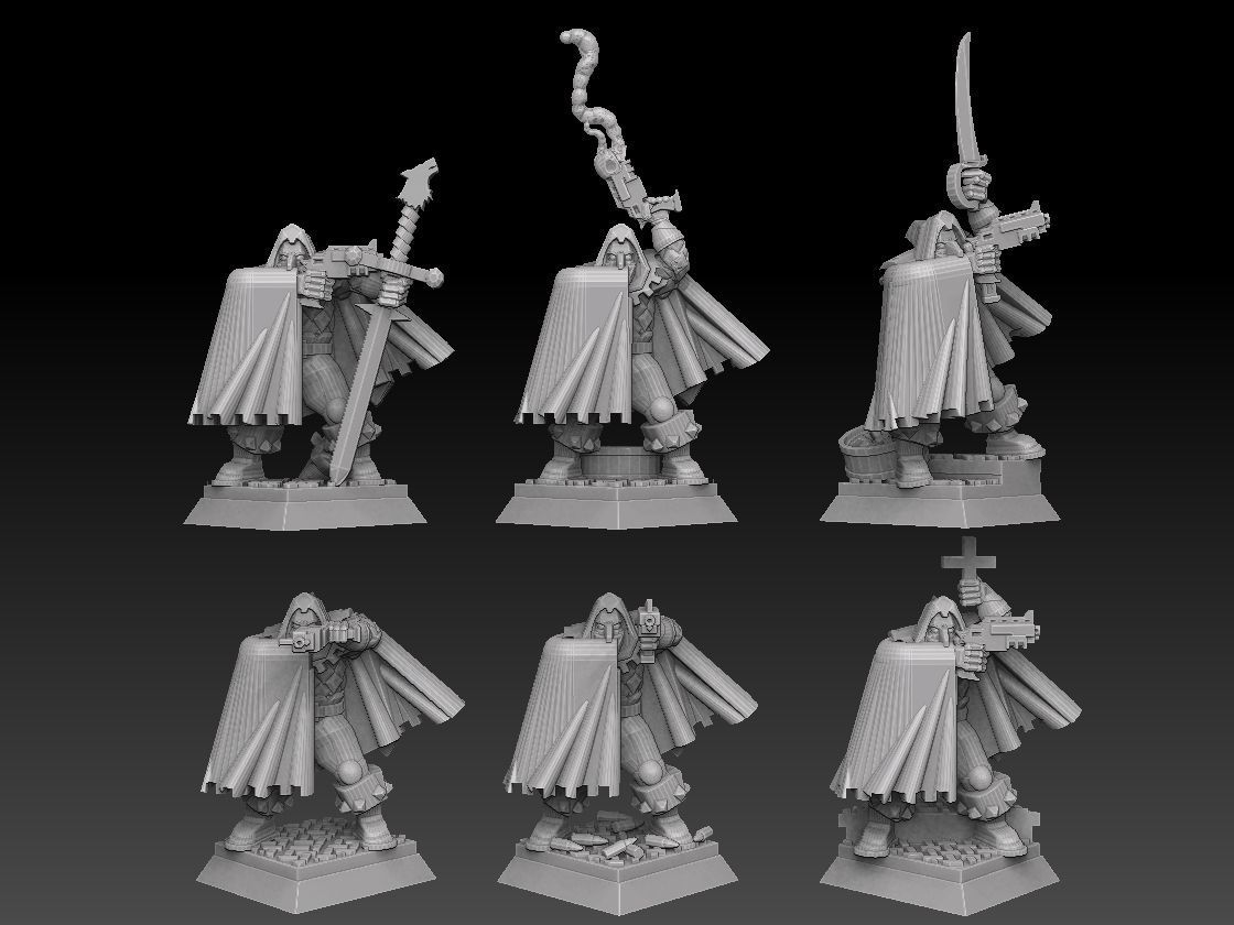 Adventurer With 100 Plus Weapon Alternatives 3D print model_8