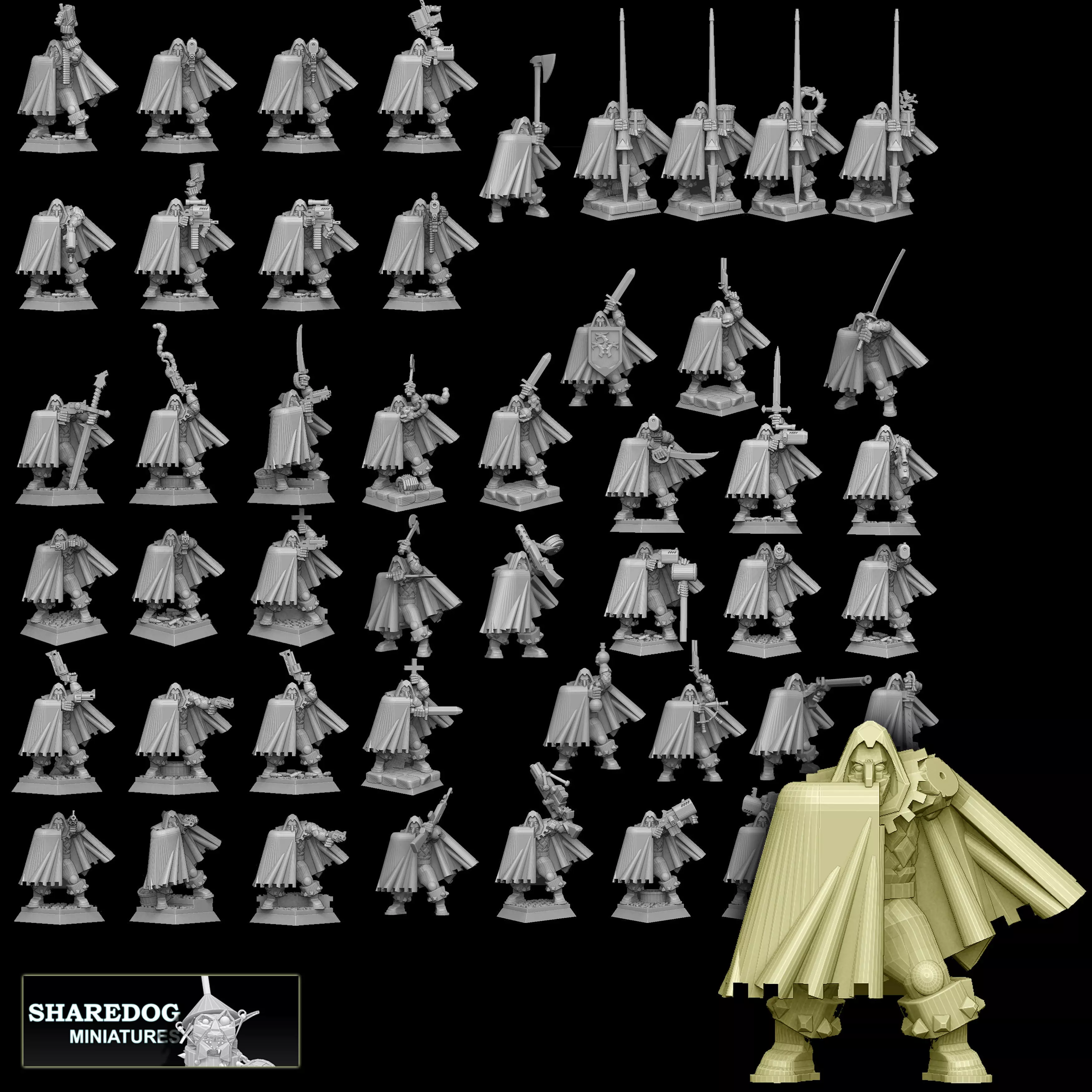 Adventurer With 100 Plus Weapon Alternatives 3D print model_0