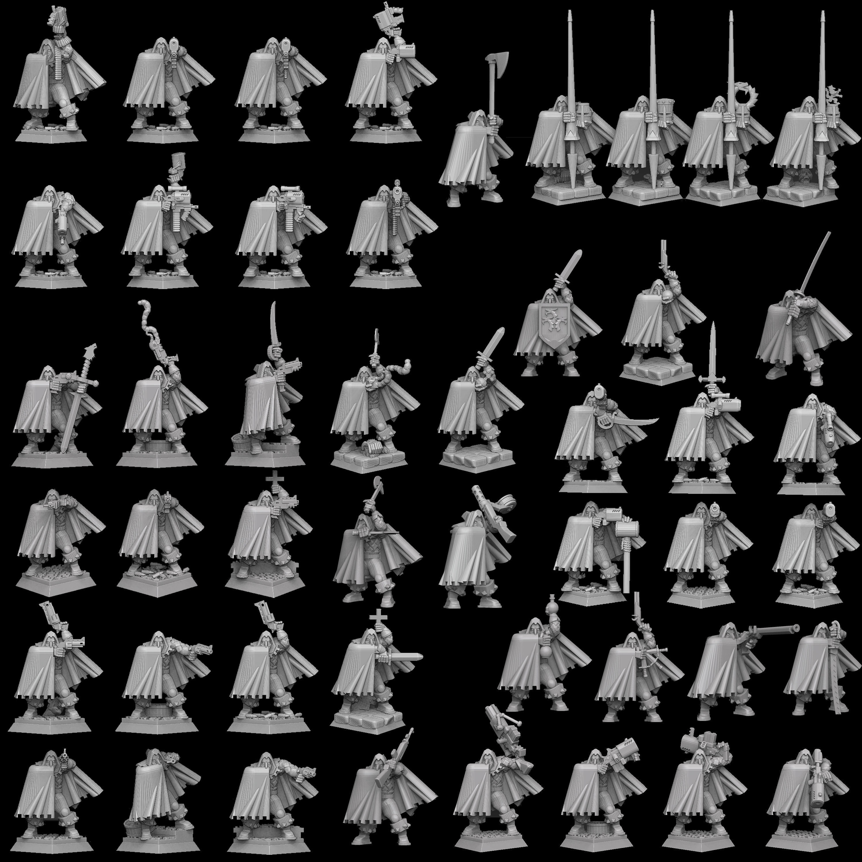 Adventurer With 100 Plus Weapon Alternatives 3D print model_1
