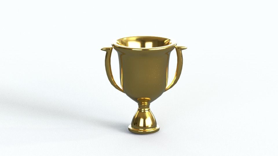 Gold Trophy Free 3D model_4
