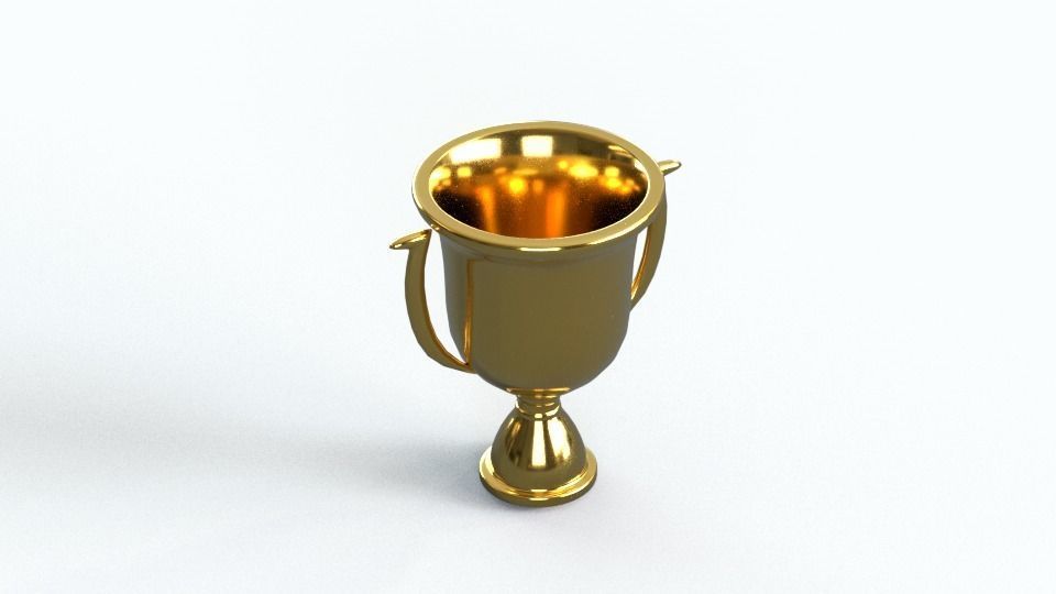 Gold Trophy Free 3D model_3