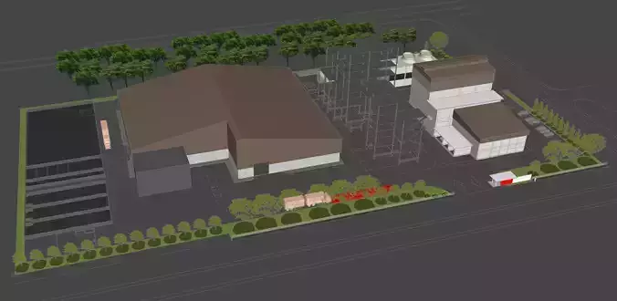 Factory layout -03 3D model