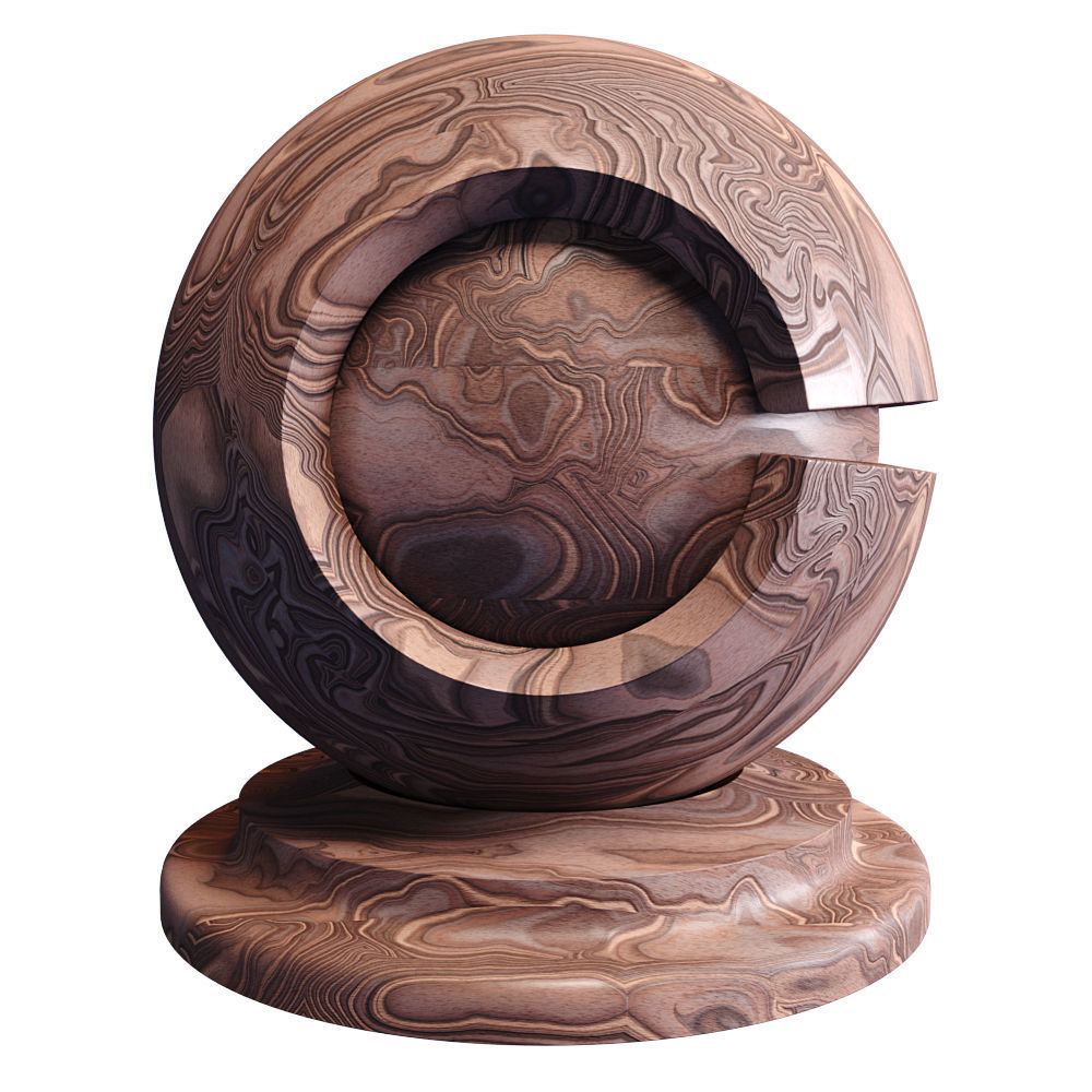 20 Veneered Wood Materials - SBSAR - PBR Maps - 4K Texture_19