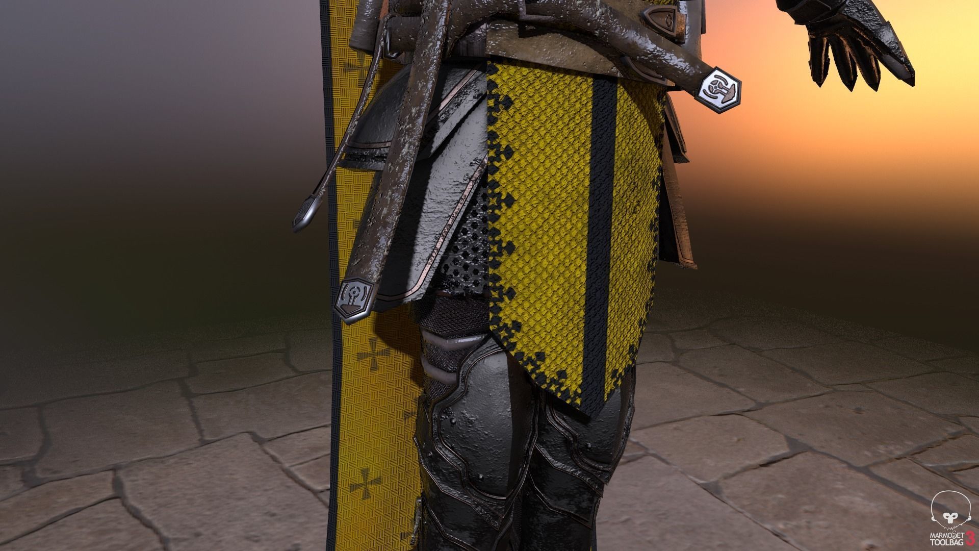 Death knight Low-poly 3D model_39