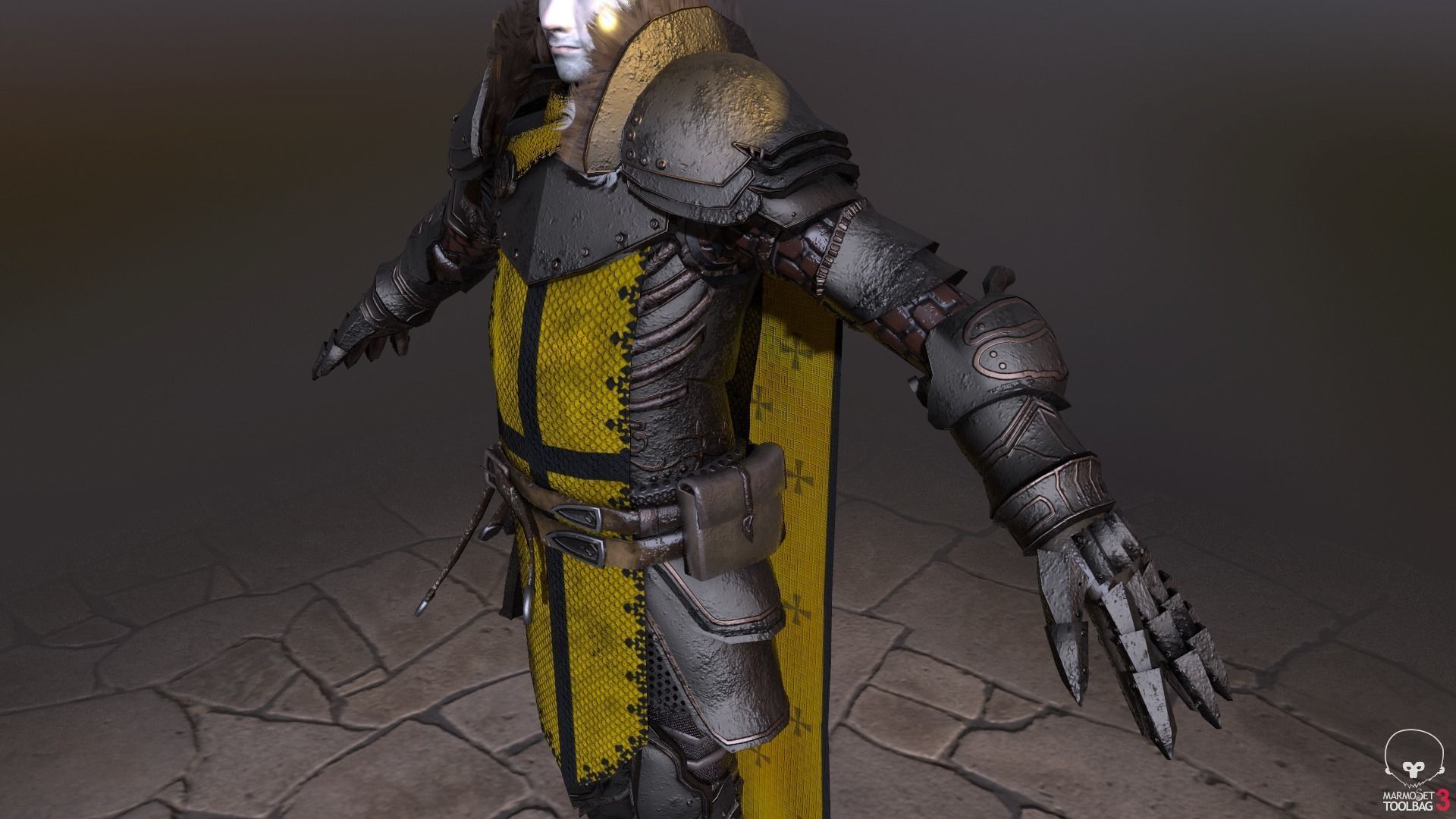 Death knight Low-poly 3D model_37