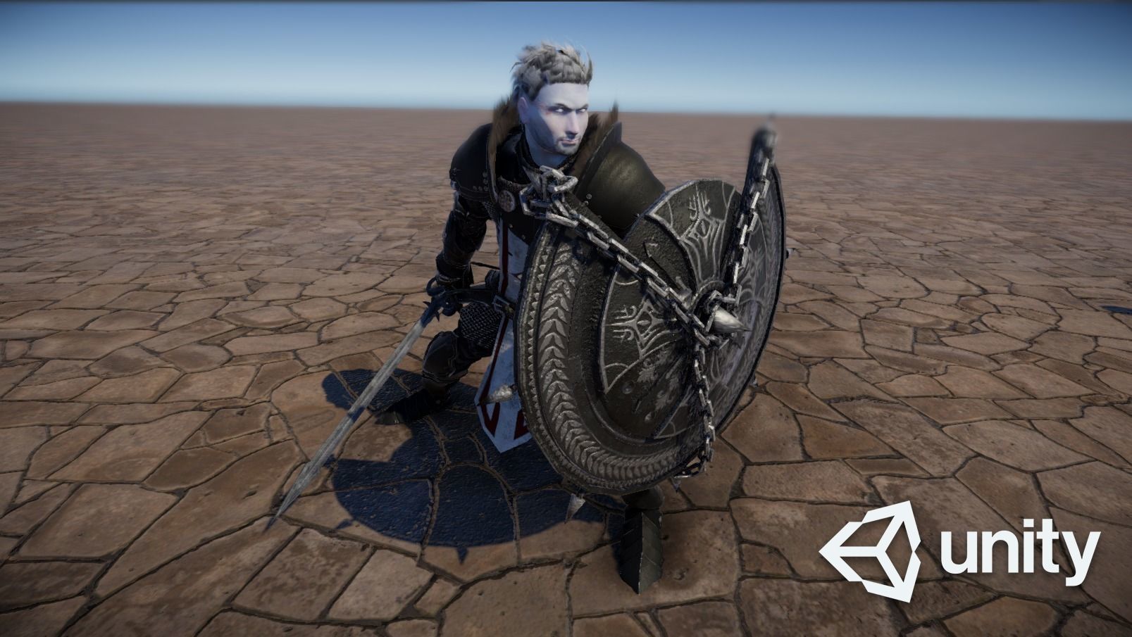 Death knight Low-poly 3D model_19