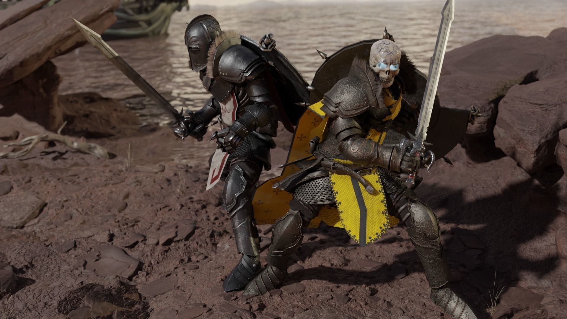 Death knight Low-poly 3D model_5