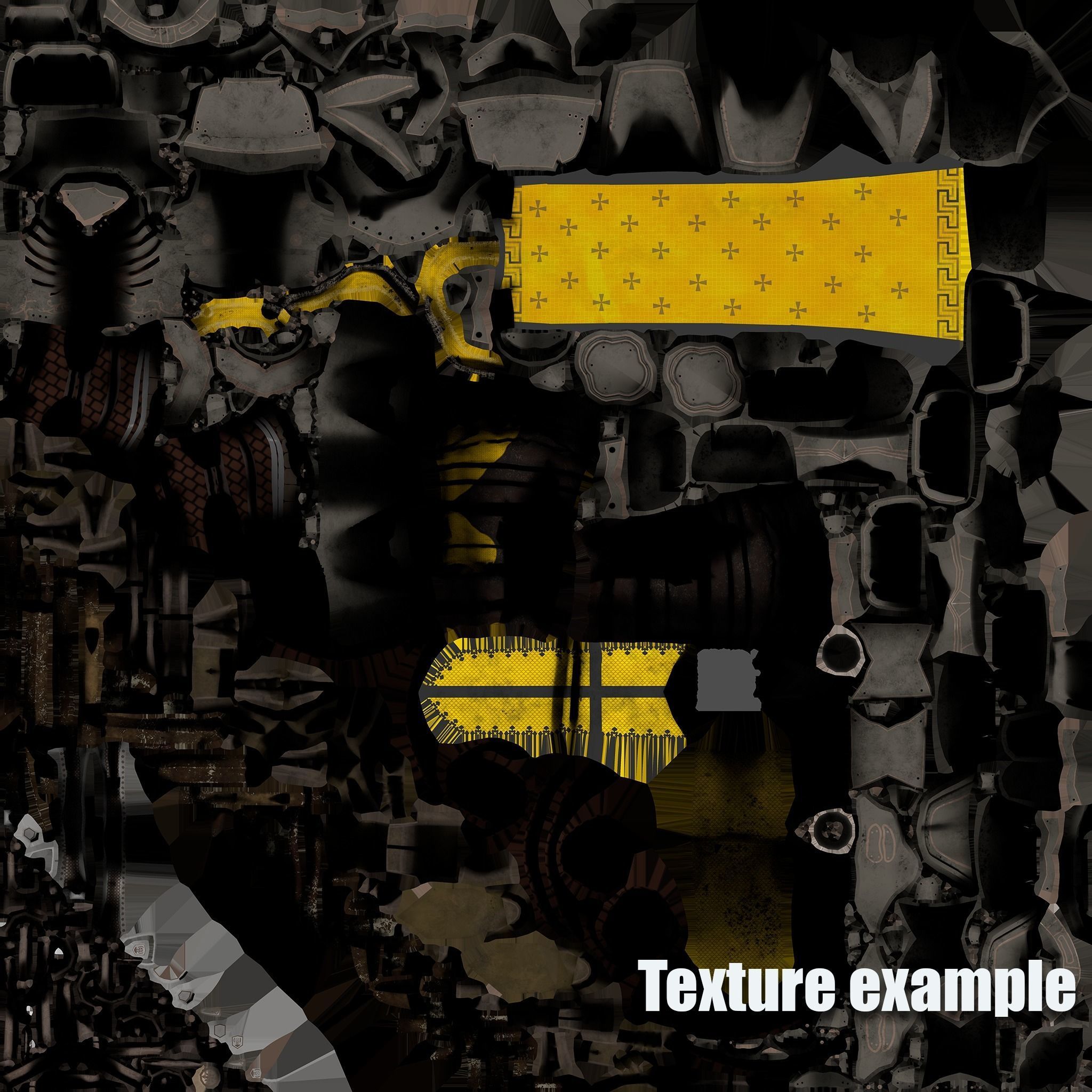 Death knight Low-poly 3D model_44