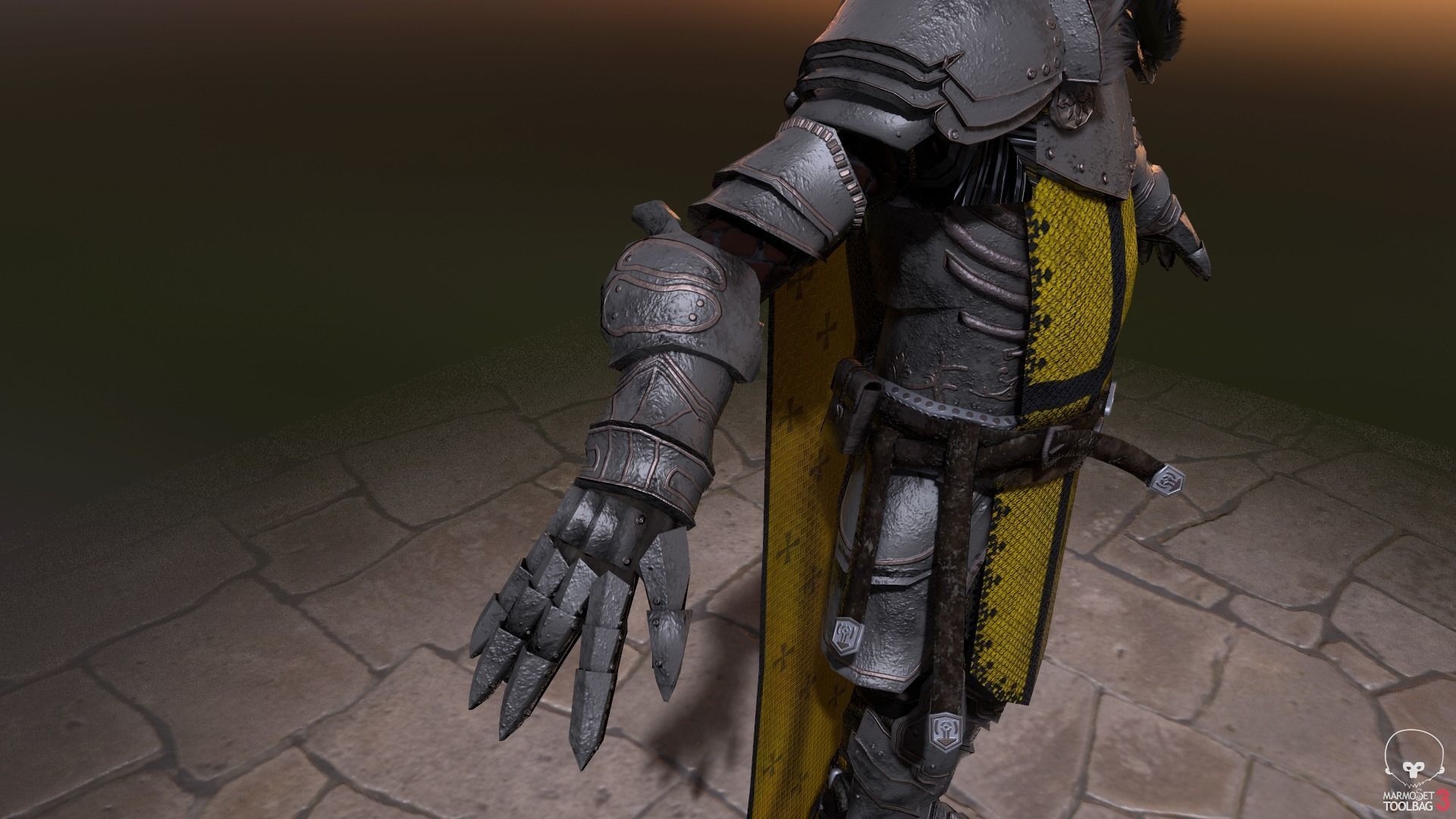 Death knight Low-poly 3D model_34