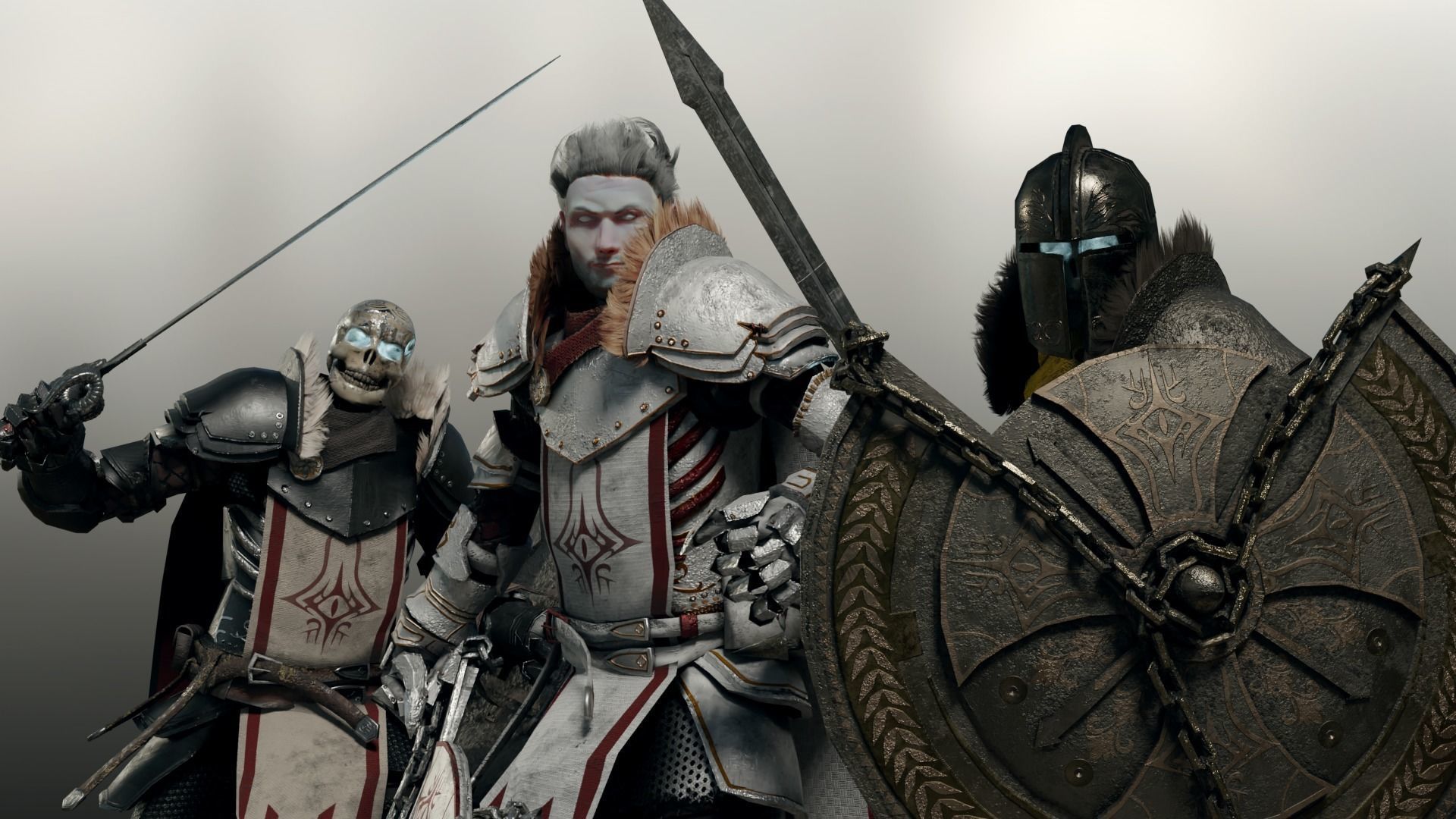 Death knight Low-poly 3D model_3