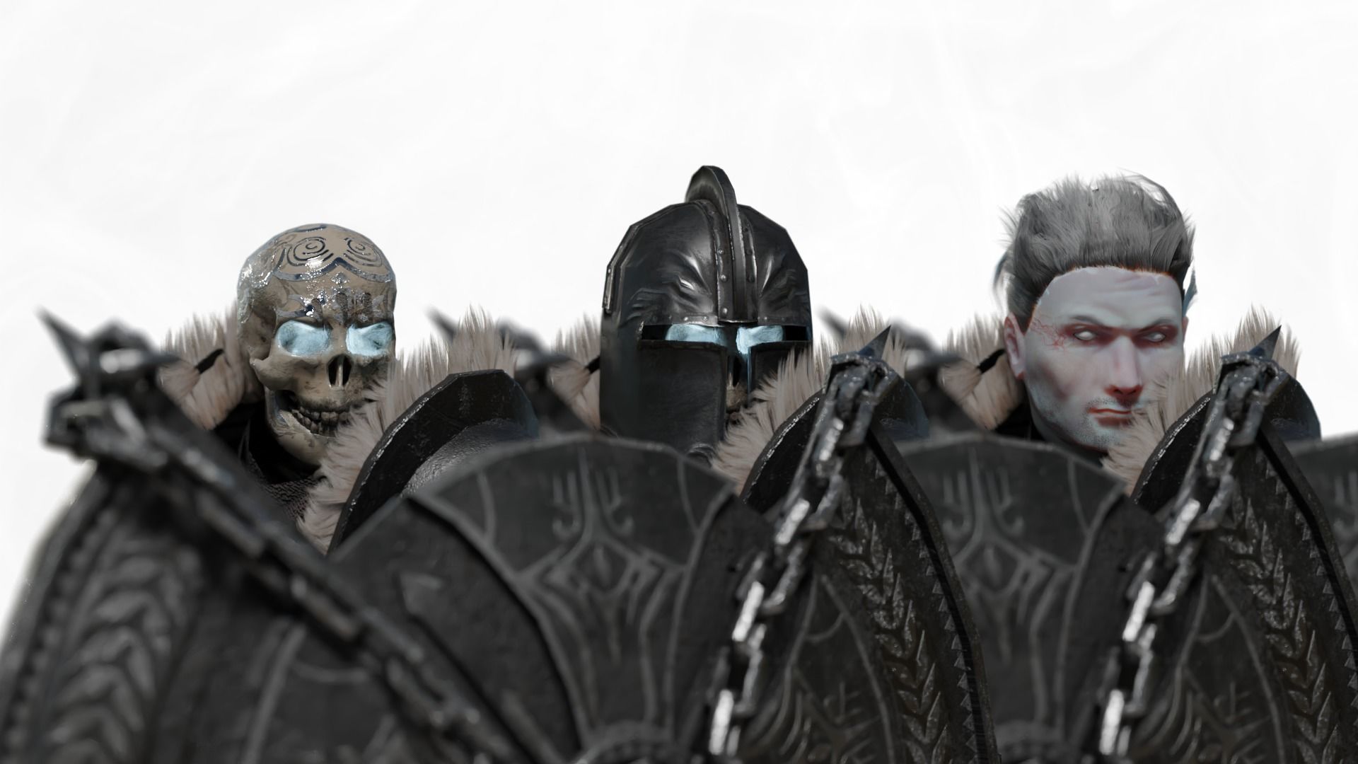 Death knight Low-poly 3D model_17