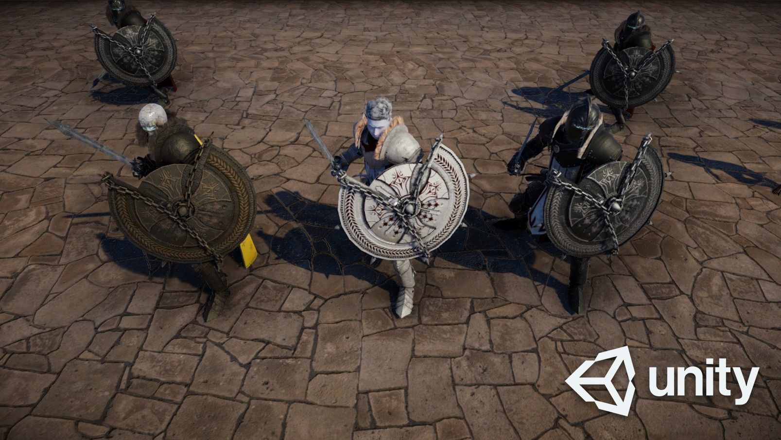 Death knight Low-poly 3D model_7