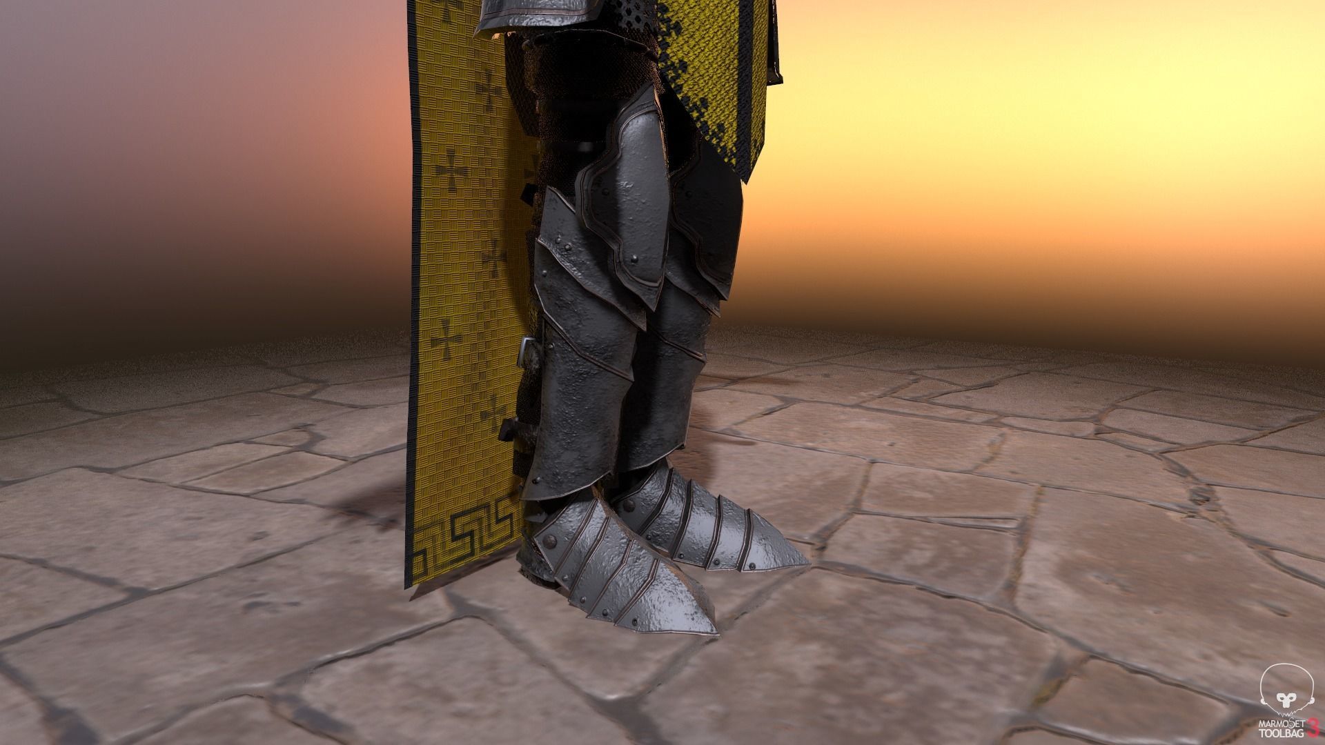 Death knight Low-poly 3D model_32