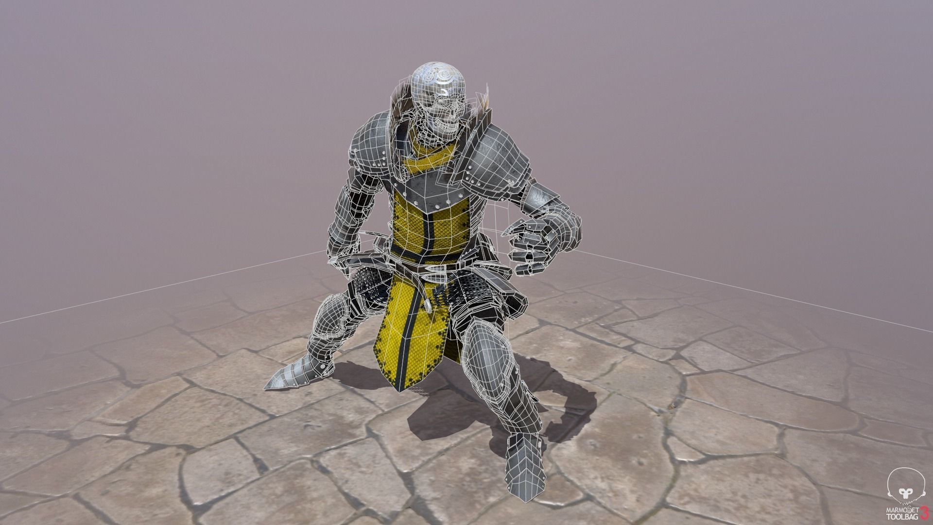 Death knight Low-poly 3D model_24