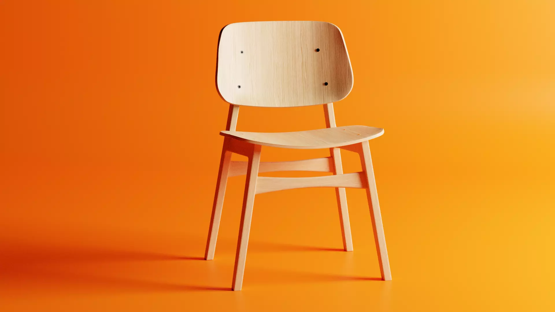 Wooden Chair 3D model