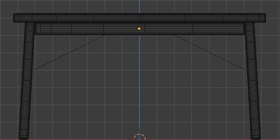 Wooden Marble Table 3D model_7