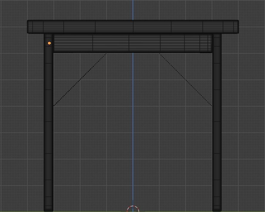 Wooden Marble Table 3D model_8
