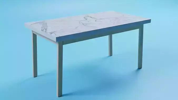 Wooden Marble Table