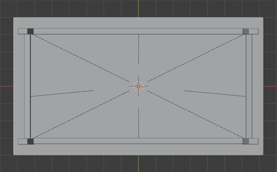 Wooden Marble Table 3D model_5