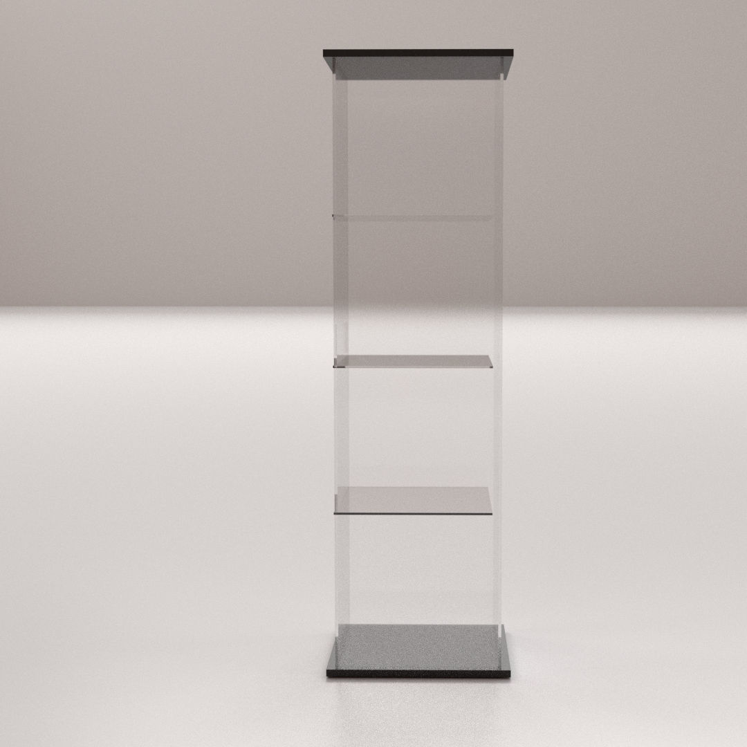 Glass Display Cabinet 3D model_2