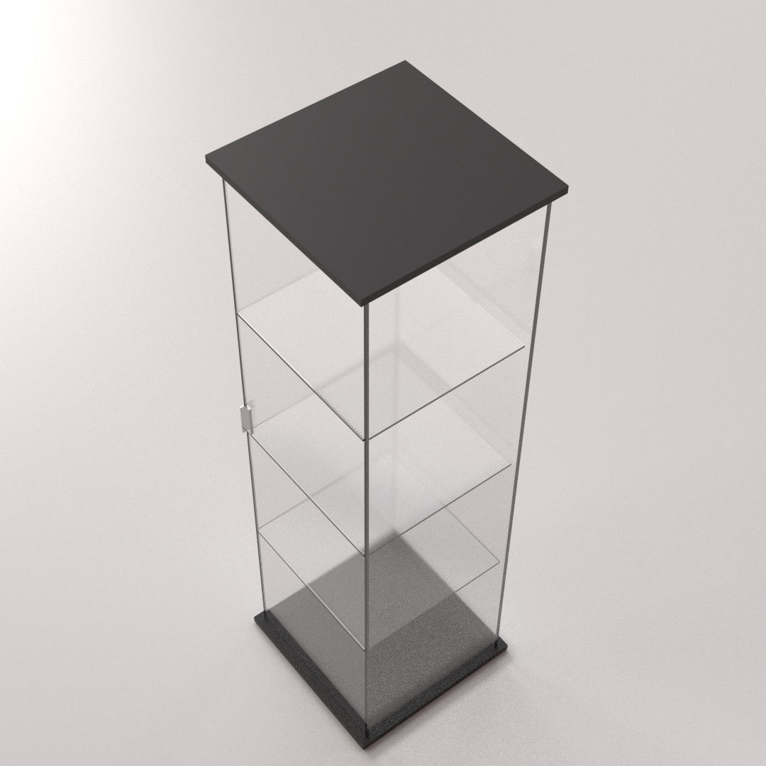 Glass Display Cabinet 3D model_1