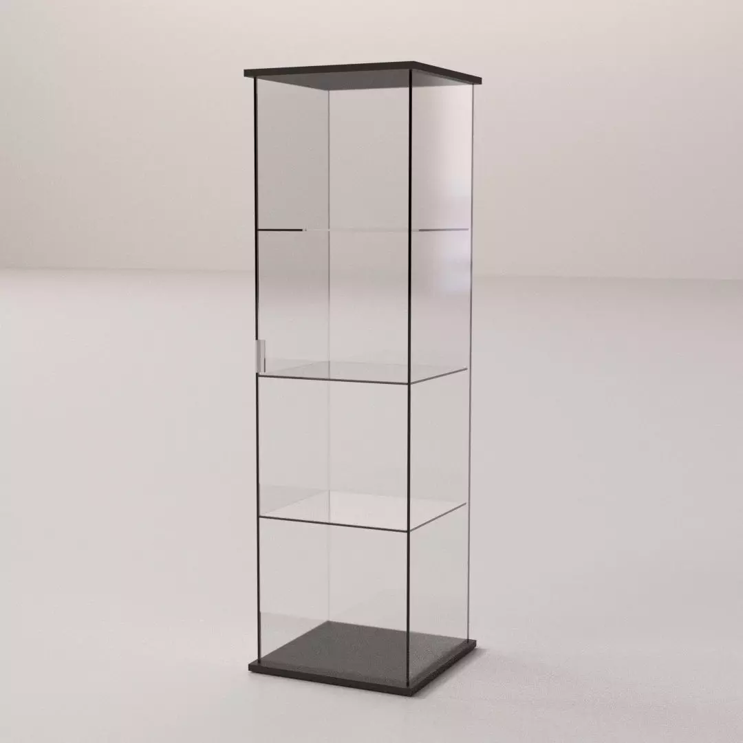 Glass Display Cabinet 3D model_0