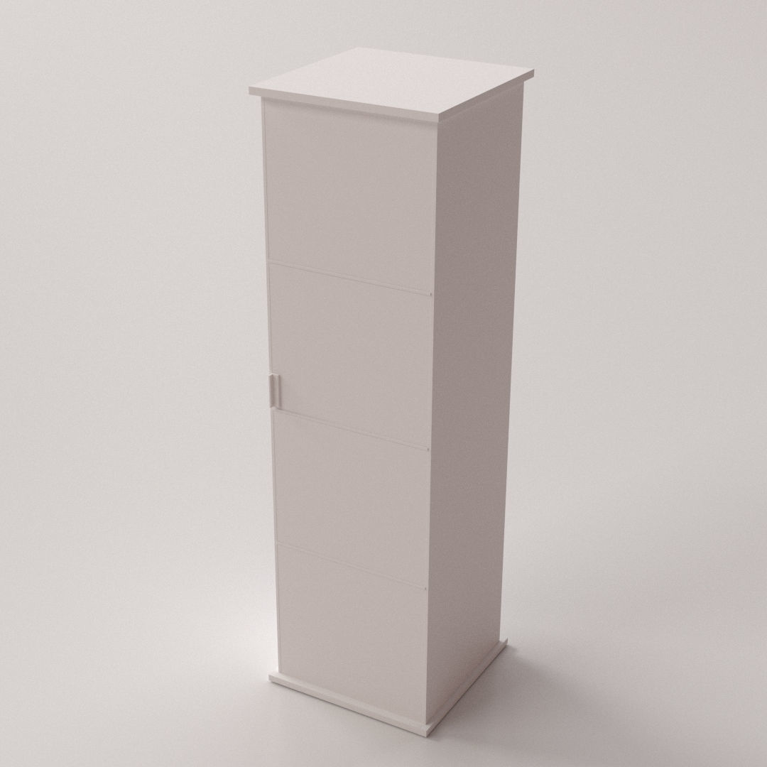 Glass Display Cabinet 3D model_3