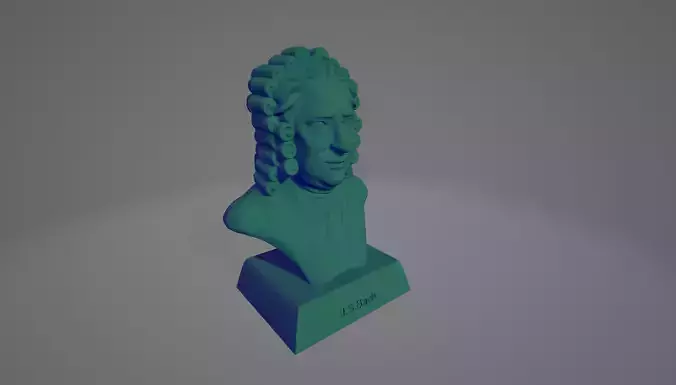 Johann Sebastian Bach 3D print model