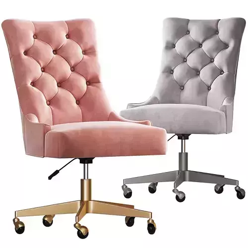 Rh Martine adjustable velvet desk Chair