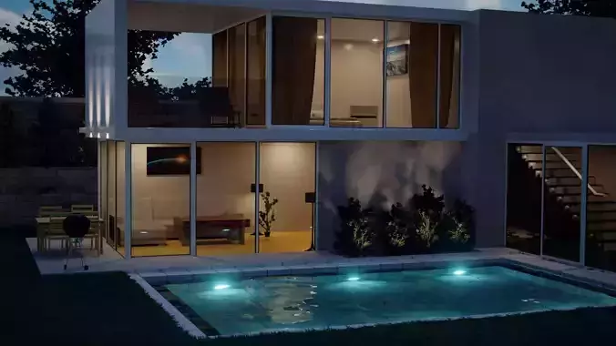 Modern 3D House 3D model