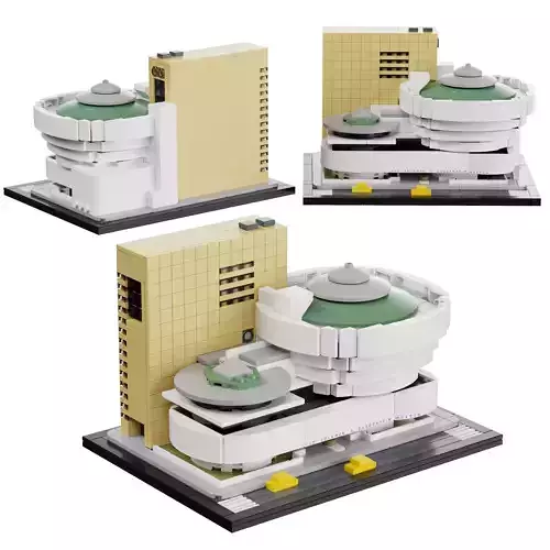 Lego Architecture Set 21035 - Solomon R Guggenheim Museum 3D model